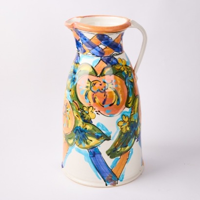 A Large Hand Painted Jug