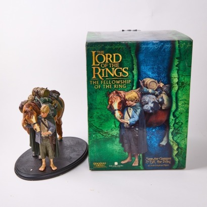 A Lord of The Rings The Fellowship of the Ring Samwise Gamgee & Bill the Pony 1/6 Scale Polystone Figure