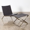 A Poul Kjaerholm Style Chair and Footstool