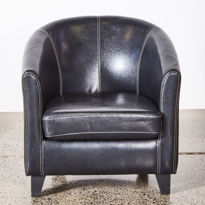 A Black Tub Chair