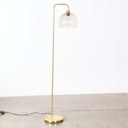 A MCM Minimal Gold Coloured Floor Lamp