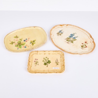 A Trio Of Vintage Italian Serving Trays