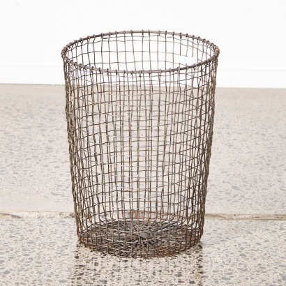 A Metal Wire Storage Basket