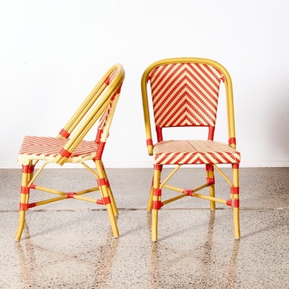 A Set of Two French Bistro Chairs