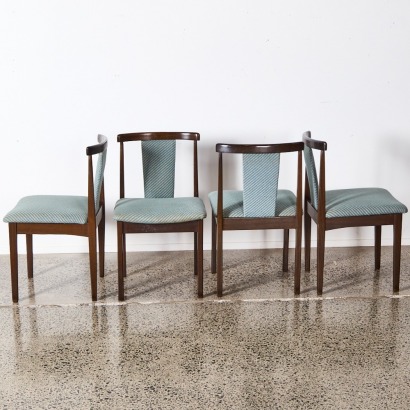 A Set Of Danske Mobler Mahogany Mid-Century Dining Chairs