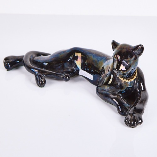 A Large Ceramic Slip Cast Panther