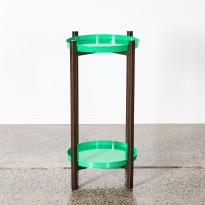 A Two Tier Industrial and Plastic Plant Stand