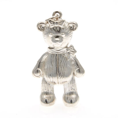Silver Teddy Pendant