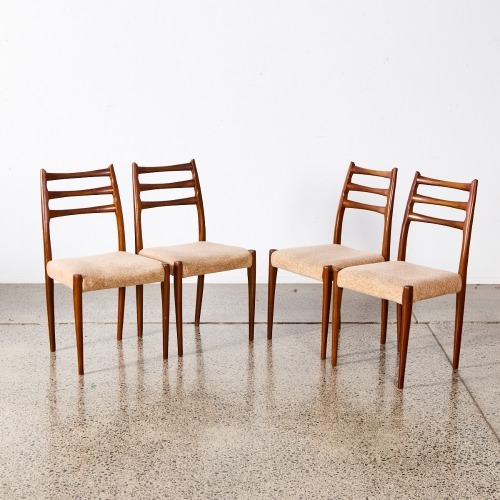 A Set Of Four Fred Lowen 'Fler' Dining Chairs by Broadhead Bro's, C. 1960s