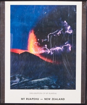 A Mt Ruapehu Erupting Print