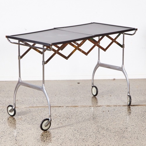 A Kartell Battista Folding Serving Trolley