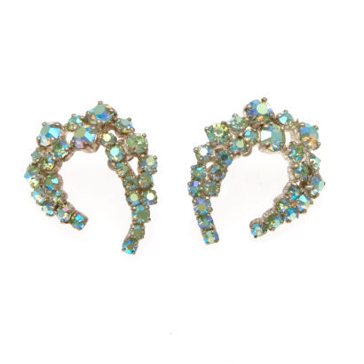 Austrian Glass Screw Back Earrings