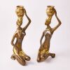 A Pair of Brass Candle Sticks