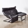 A 1980s Italian Tubular Steel and Leather Two Seat Lounge - 3