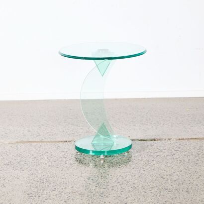 A Post-Modern Italian Glass Cocktail Table