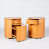 A Pair of Italian Circular Bedside Tables  - 2