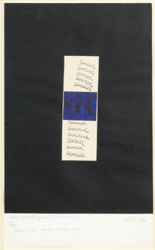 RALPH HOTERE Dawn/Water Poem (Bill Manhire)