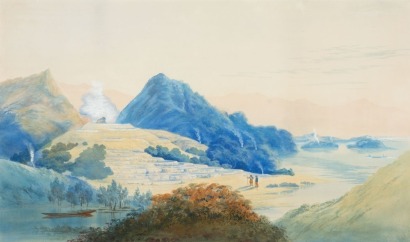 JOHN BARR CLARK HOYTE Te Taraka, White Terraces, Rotomahana