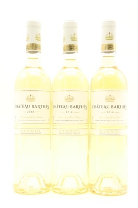 (3) 2018 Chateau Barthes Bandol Blanc, Provence &diams;