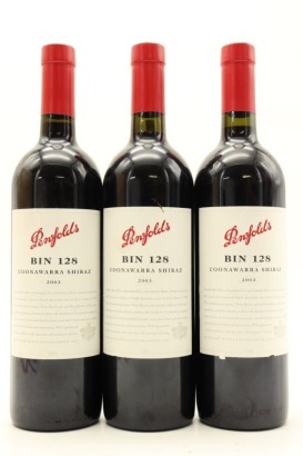 (3) 2003 Penfolds Bin 128 Shiraz, Coonawarra