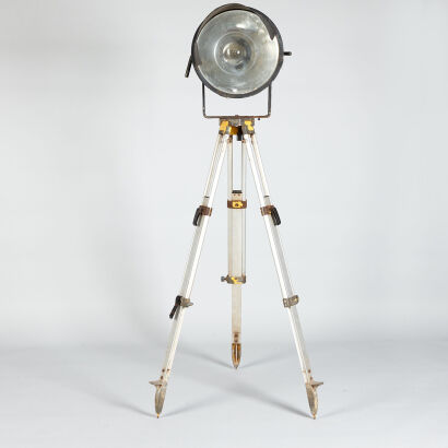 An Industrial Floor Lamp