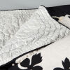 Unknown artist, Black and White Hawaiian Style Quilt - 3