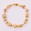 14ct Yellow Gold, 21cm Chamilia Bracelet with Charms and 2 x Extra Charms