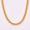 9ct Yellow Gold, 48cm Curb Link Necklace with Large Jump Ring Clasp