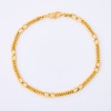 22ct Yellow Gold, 18cm Figaro Link Bracelet