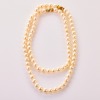 Pearl Necklace Comprised of Two Separate Strands with 14ct Yellow Gold Clasp - 2
