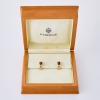 18ct Yellow Gold, Faberge Huggie Earrings with Box - 2