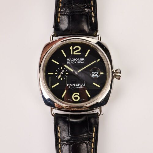 Stainless Steel, 45mm Panerai Radiomir Black Seal Automatic Wristwatch