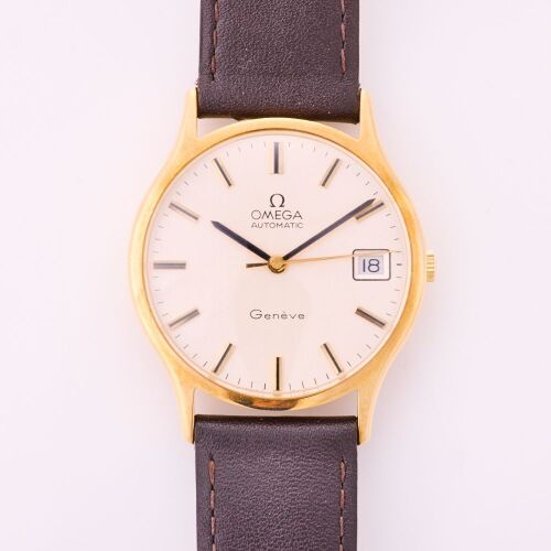 9ct Yellow Gold, 33mm OMEGA Geneve Automatic Wristwatch