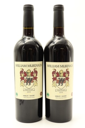 (2) 2018 William Murdoch Wines Reserve Merlot - Malbec, Gimblett Gravels