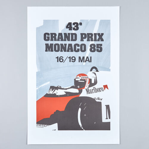 Jacques Grognet - Monaco Grand Prix Poster 1985