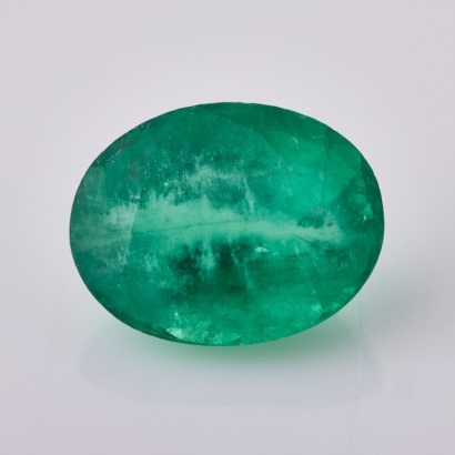 Loose, 1.75ct Oval Mixed Cut Emerald 9mm x 7mm