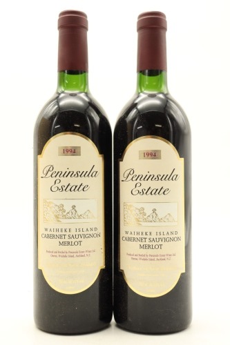 (2) 1994 Peninsula Estate Wines Cabernet Sauvignon - Merlot, Waiheke Island