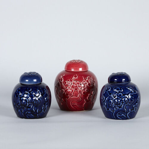 A Trio of Crown Lynn Ginger Jars 