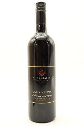 (1) 2009 Villa Maria Library Release Cabernet Sauvignon, Gimblett Gravels