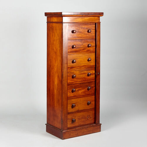 A Victorian Mahogany Wellington Chest