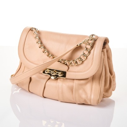 Bally, Beige Calf Leather Bag