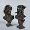 A Pair of French Late-18th Century Bronze Busts - 3
