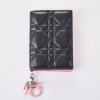 Christian Dior, Lady Dior Black Cannage Bi-colour Cardholder with Box