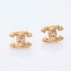 Chanel, Diamante Logo Earrings with Box