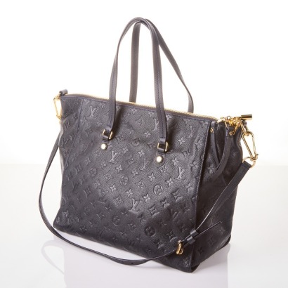 Louis Vuitton, Monogram Dark Navy Empreinte Lumineuse PM Bag