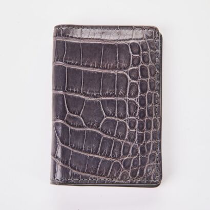 Louis Vuitton, Grey Alligator Leather Wallet with Box