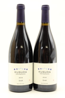 (2) 2016 Kusuda Syrah, Martinborough [JR17]