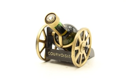 (1) Courvoisier V.S.O.P. Fine Champagne Cognac with Cannon Craddle Miniature, 40% ABV, 50ml