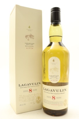 (1) Lagavulin 8 Year Old Single Malt Scotch Whisky, 48% ABV (GB)