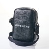 Givenchy, Black Embossed Coated Canvas Small Vertical Bag - As new